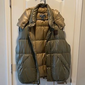 Hunter green Polo vest!